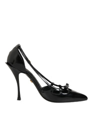 Dolce & Gabbana Black Patent Leather High Heels Pumps Shoes