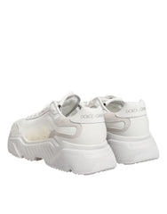 Dolce & Gabbana White Leather Daymaster Low Top Sneakers Shoes