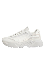 Dolce & Gabbana White Leather Daymaster Low Top Sneakers Shoes
