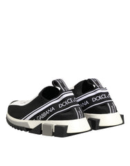 Dolce & Gabbana Black Logo Low Top Sorrento Sneakers Shoes
