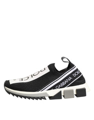 Dolce & Gabbana Black Logo Low Top Sorrento Sneakers Shoes