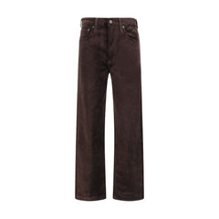 Citizens of Humanity Brown Cotton Straight-Leg Jeans