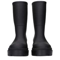 Off-White Black Cotton Ankle Boots
