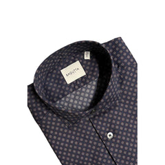 Bagutta Blue Cotton Men's Slim Fit Shirt