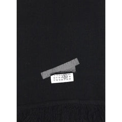 MM6 Black Wool Scarf