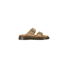 Dr. Martens Beige Leather Flat Sandals
