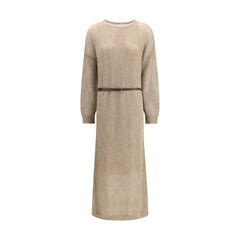 Brunello Cucinelli Beige Mohair Casual Dress