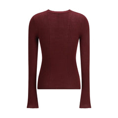 Cruna Bordeaux Wool Sweatshirt