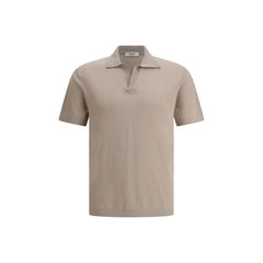 Cruna Beige Cotton Polo Shirt