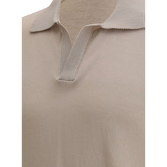Cruna Beige Cotton Polo Shirt