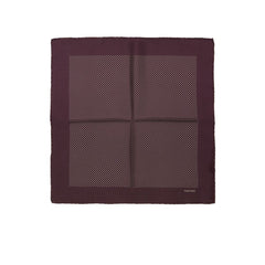 Tom Ford Bordeaux Silk Pocket Square