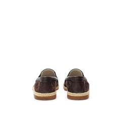 Dolce & Gabbana Brown Suede Leather Espadrilles