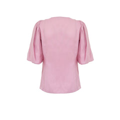 Ganni Pink Satin Tank Tops