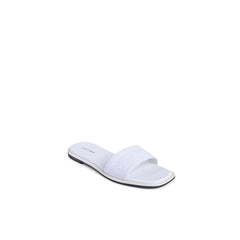 Calvin Klein White Recycled Polyester Sandals