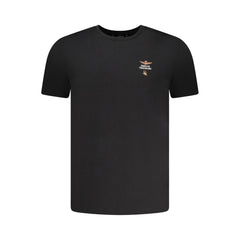 Aeronautica Militare Black Cotton Men's T-Shirt