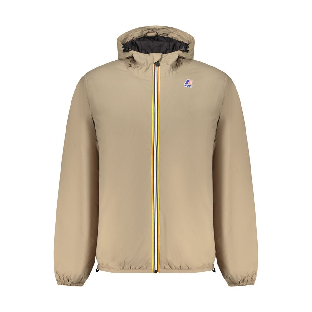 K-WAY Beige Poliammide Men's Jacket