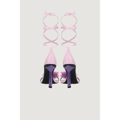 Aniye By Purple Leather High Heel Pumps