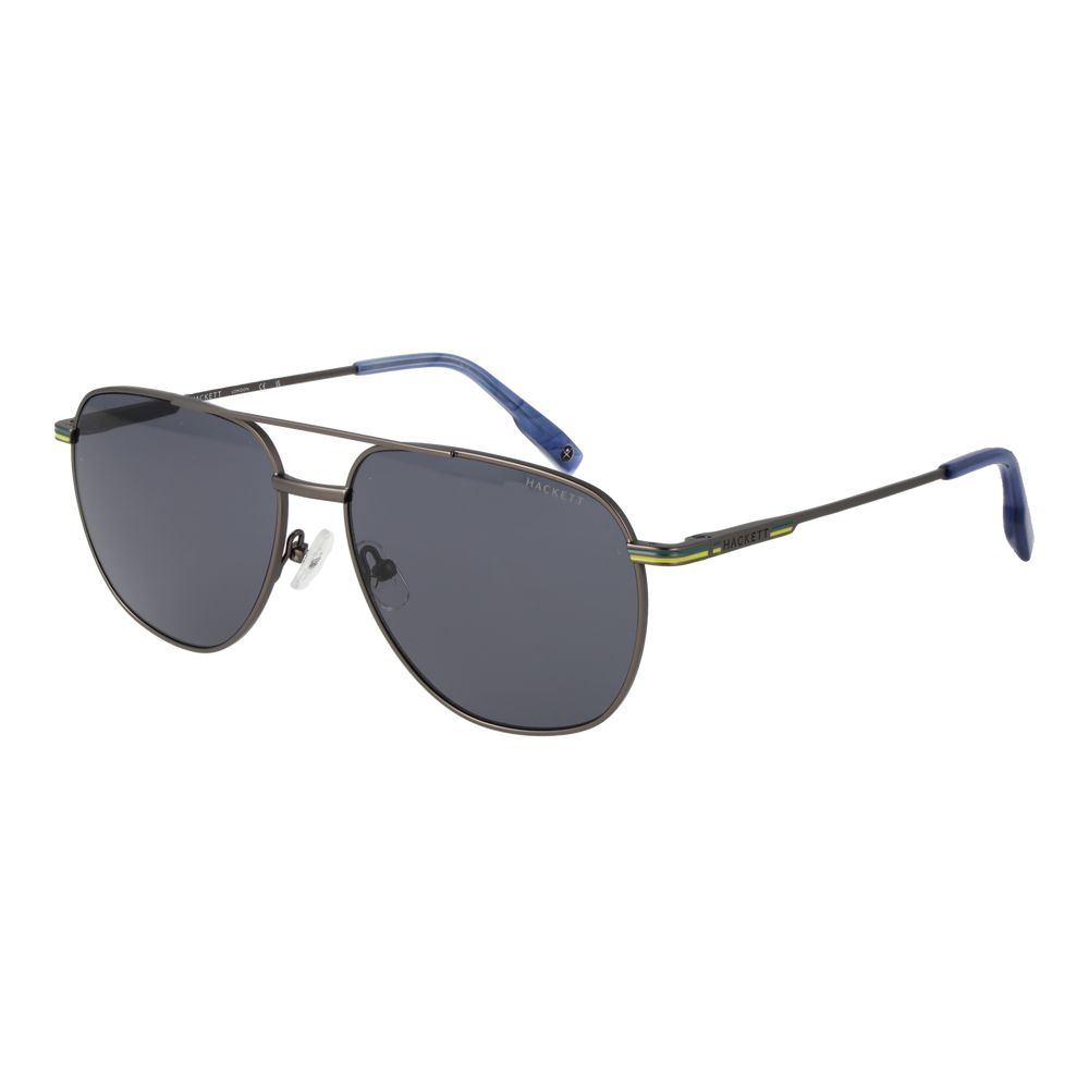 Hackett Gray Metal Sunglasses