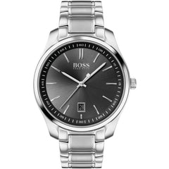 Hugo Boss Gray Stainless Steel Dress Watch