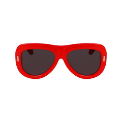 Ferragamo Red Acetate Sunglasses