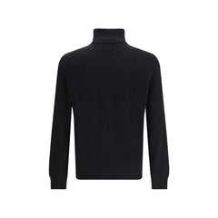 Aragona Cashmere Black Merino Wool Turtleneck