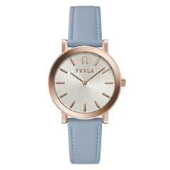 Furla Blue Leather Dress Watch