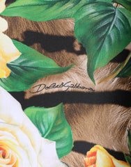 Dolce & Gabbana Multicolor Floral Print Sheath Mini Dress