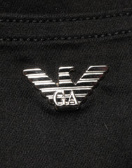 Armani Jeans Black Mid Waist Cotton Stretch Skinny Denim Jeans