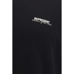 Represent Black Cotton T-Shirt