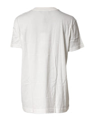 Dolce & Gabbana White Logo Crew Neck Short Sleeves T-shirt