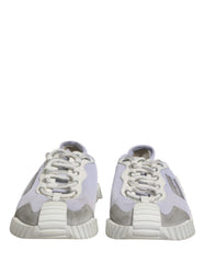 Dolce & Gabbana White Lace Up Low Top NS1 Sneakers Men Shoes