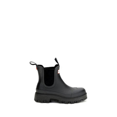 Hunter Black Rubber Chelsea Boots