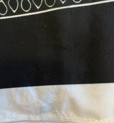 Dolce & Gabbana Black White Bandana Square Men Foulard Scarf