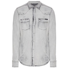 Dolce & Gabbana Gray Cotton Shirt