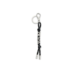 Prada Black Recycled Polyamide Keychain