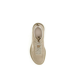 Burberry Beige Lamb Ovis Aries Aries Athletic Sneakers
