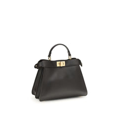 Fendi Brown Calf Leather Bos Taurus Handbag