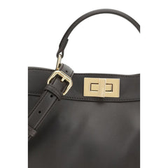 Fendi Brown Calf Leather Bos Taurus Handbag