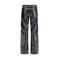 Agolde Black Leather Pants