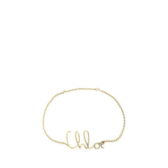 Chloé Gold Brass Thin Belt
