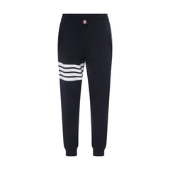 Thom Browne Blue Cotton Athletic Pants