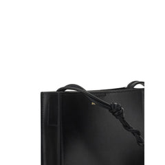 Jil Sander Black Calf Leather Bos Taurus Shoulder Bag