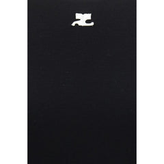 Courrèges Black Cotton T-Shirt