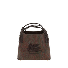 Etro Brown Fabric Handbag