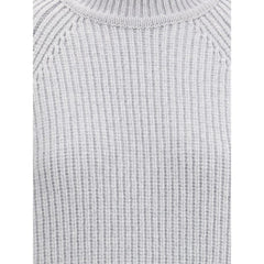 Balmain Gray Wool Sweatshirt