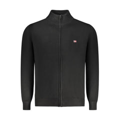 Norway 1963 Black Wool Men Cardigan