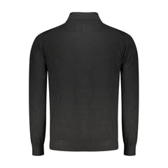 Norway 1963 Black Wool Men Cardigan