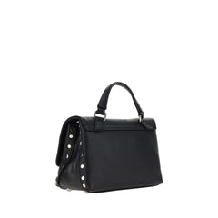 Zanellato Black Calf Leather Bos Taurus Shoulder Bag