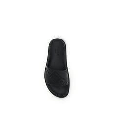Fendi Black Rubber Sandals