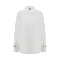 Thom Browne White Cotton Dress Shirt